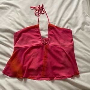 Target | Wild Fable Pink Flowy Halter Top